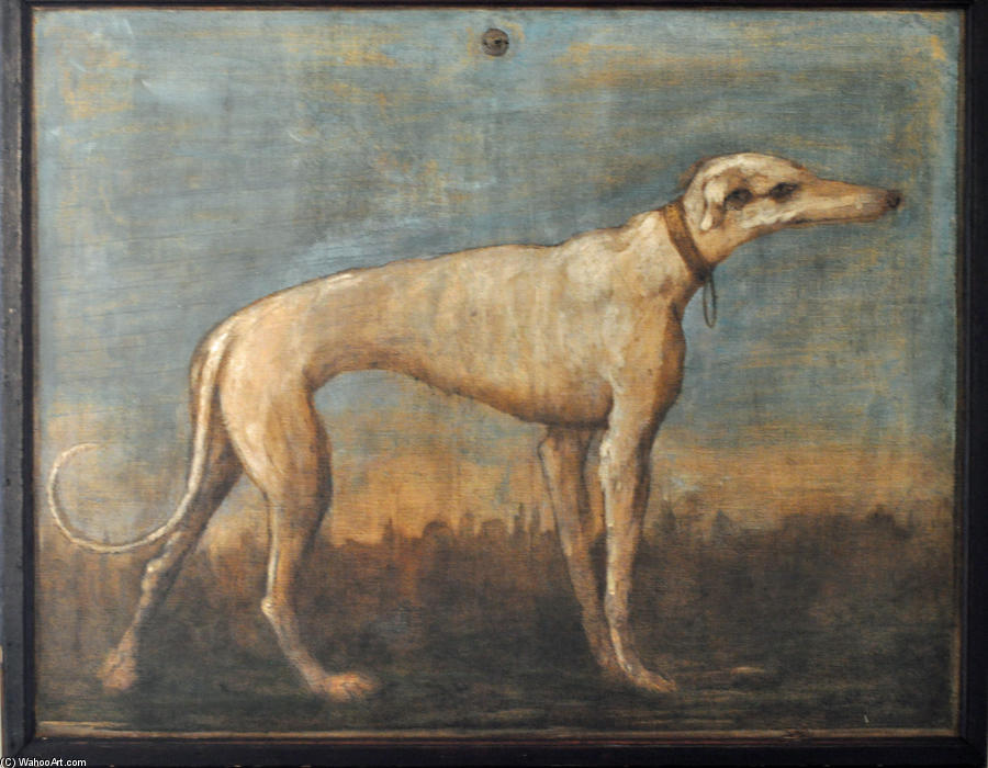 WikiOO.org - دایره المعارف هنرهای زیبا - نقاشی، آثار هنری Giovanni Domenico Tiepolo - Greyhound