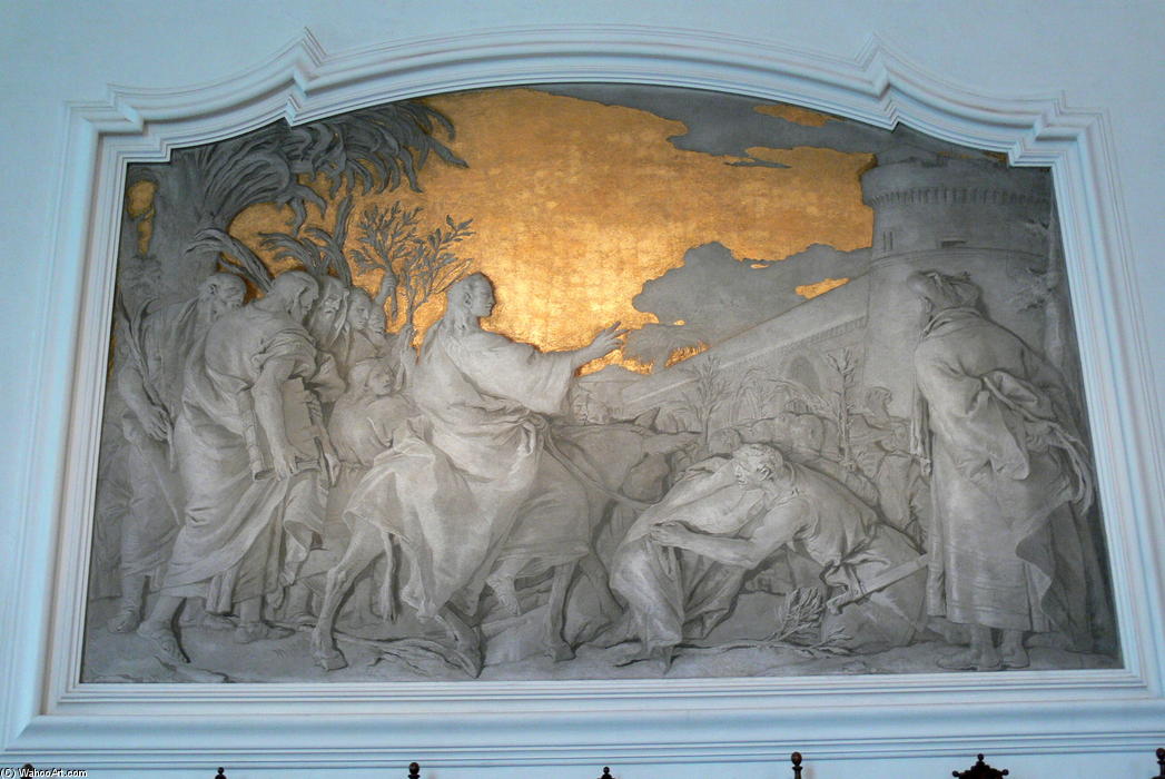 WikiOO.org - 백과 사전 - 회화, 삽화 Giovanni Domenico Tiepolo - Entry into Jerusalem
