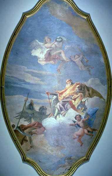 Wikioo.org - The Encyclopedia of Fine Arts - Painting, Artwork by Giovanni Domenico Tiepolo - The Triumph of Valor over Time