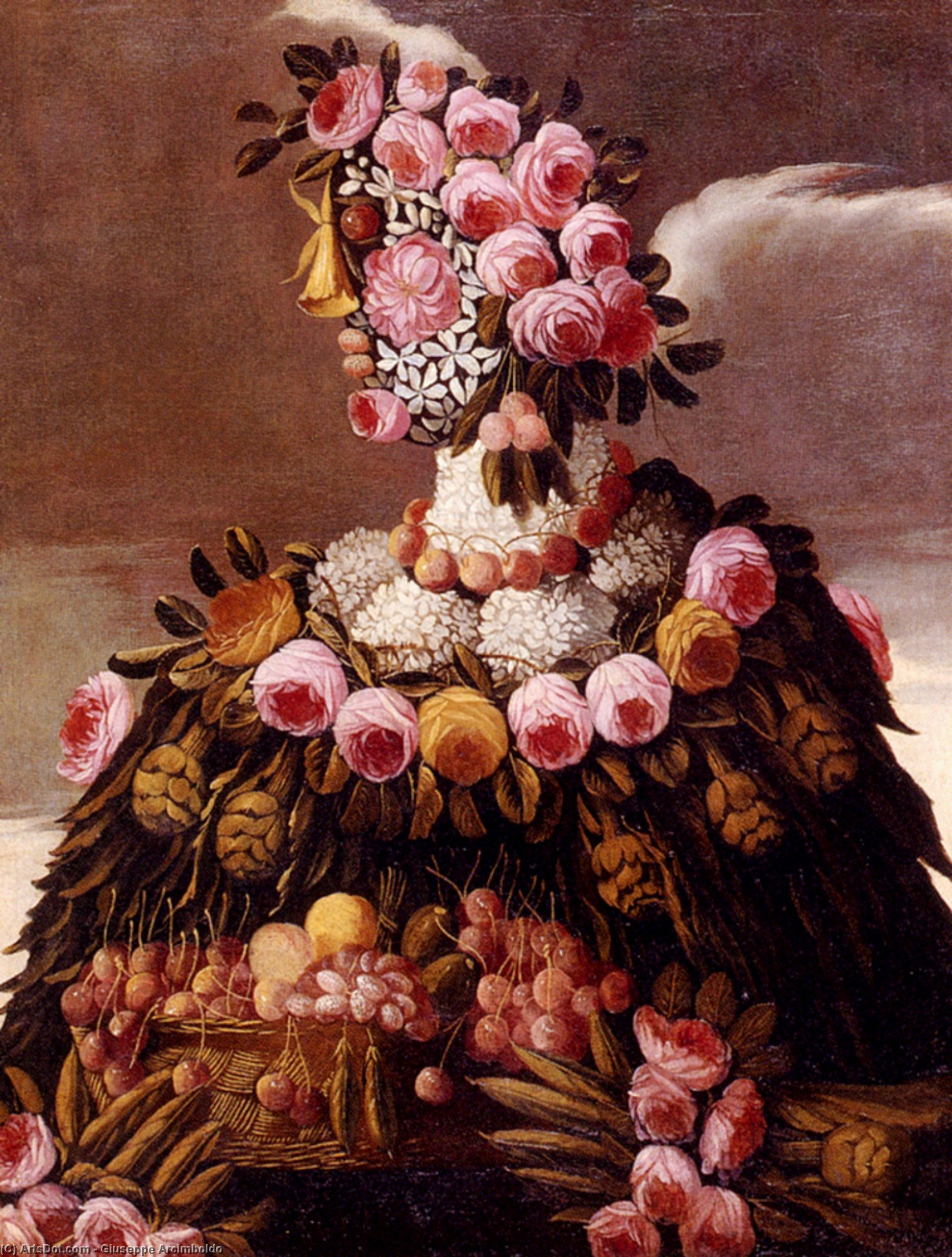 WikiOO.org - Енциклопедія образотворчого мистецтва - Живопис, Картини
 Giuseppe Arcimboldo - The Seasons