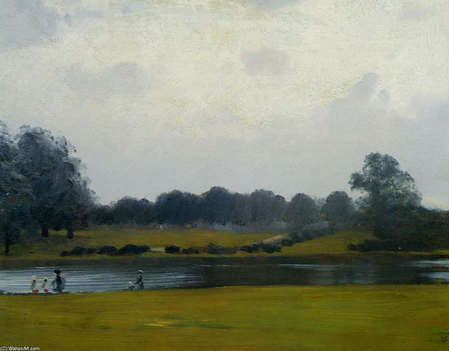 Wikioo.org - The Encyclopedia of Fine Arts - Painting, Artwork by Giuseppe De Nittis - The Serpentine Hyde Park