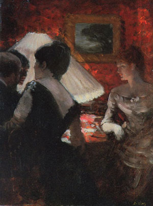 Wikioo.org - The Encyclopedia of Fine Arts - Painting, Artwork by Giuseppe De Nittis - Around the Shade