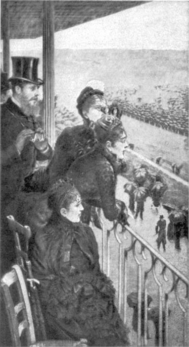 WikiOO.org - Enciklopedija likovnih umjetnosti - Slikarstvo, umjetnička djela Giuseppe De Nittis - At the Tribune during the race