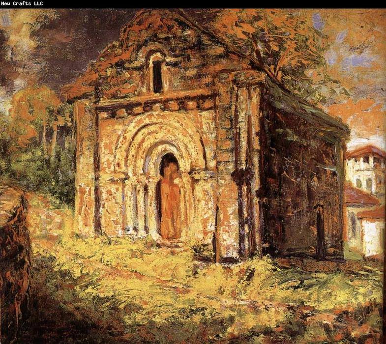 WikiOO.org - Encyclopedia of Fine Arts - Festés, Grafika Grant Wood - The Little Chapel Chancelade