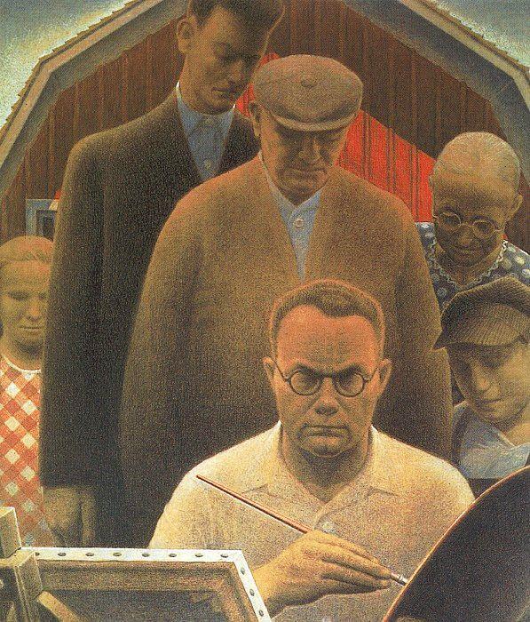 Wikioo.org - The Encyclopedia of Fine Arts - Painting, Artwork by Grant Wood - Return From Bohemia