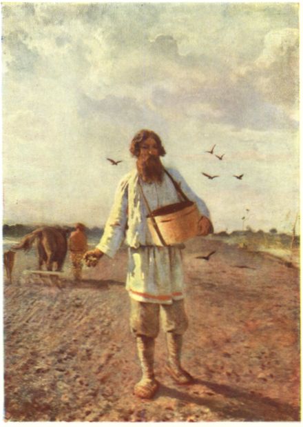 Wikioo.org – L'Enciclopedia delle Belle Arti - Pittura, Opere di Grigoriy Myasoyedov - Seminatore