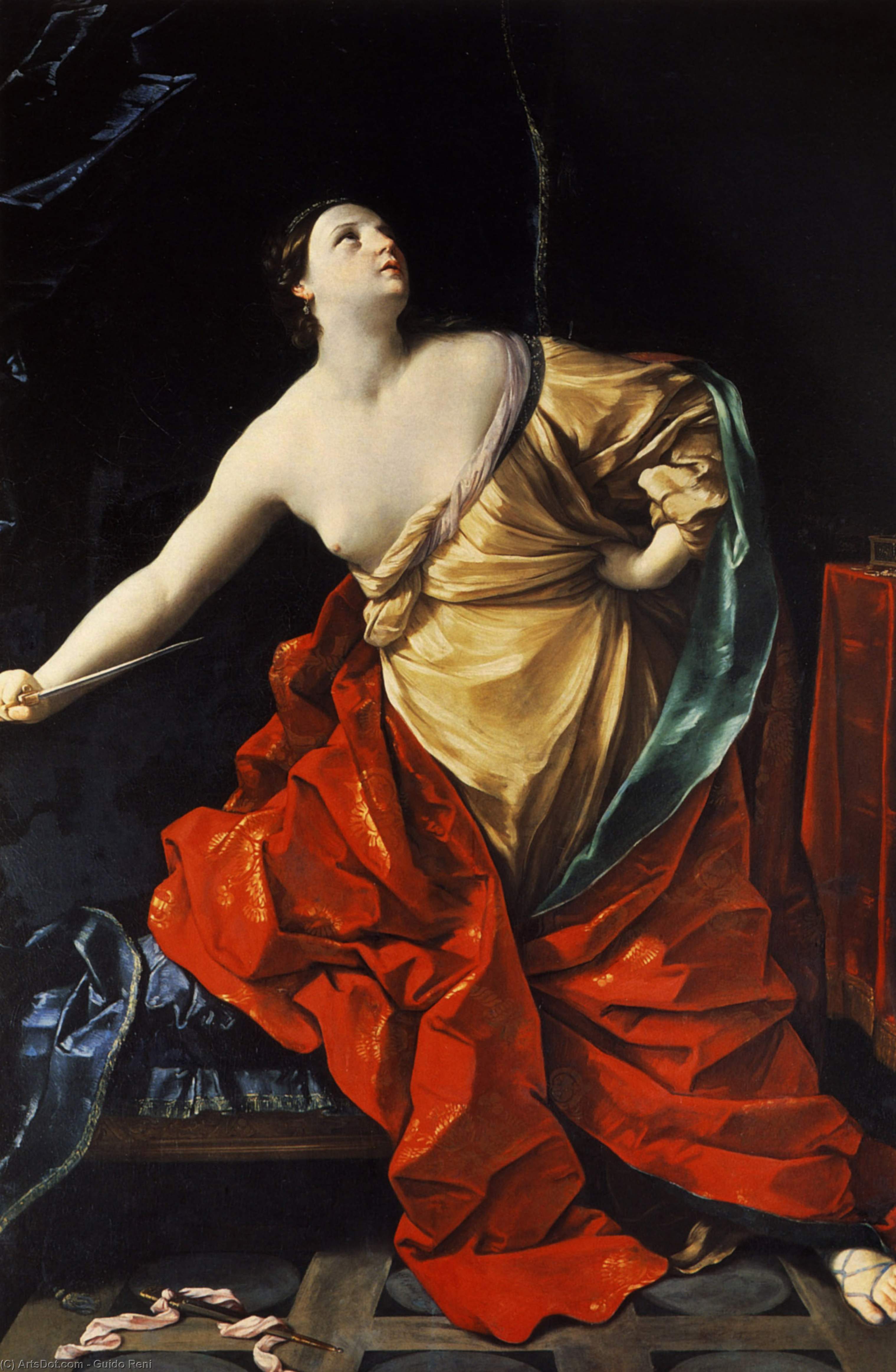 WikiOO.org - Encyclopedia of Fine Arts - Maľba, Artwork Reni Guido (Le Guide) - Lucretia