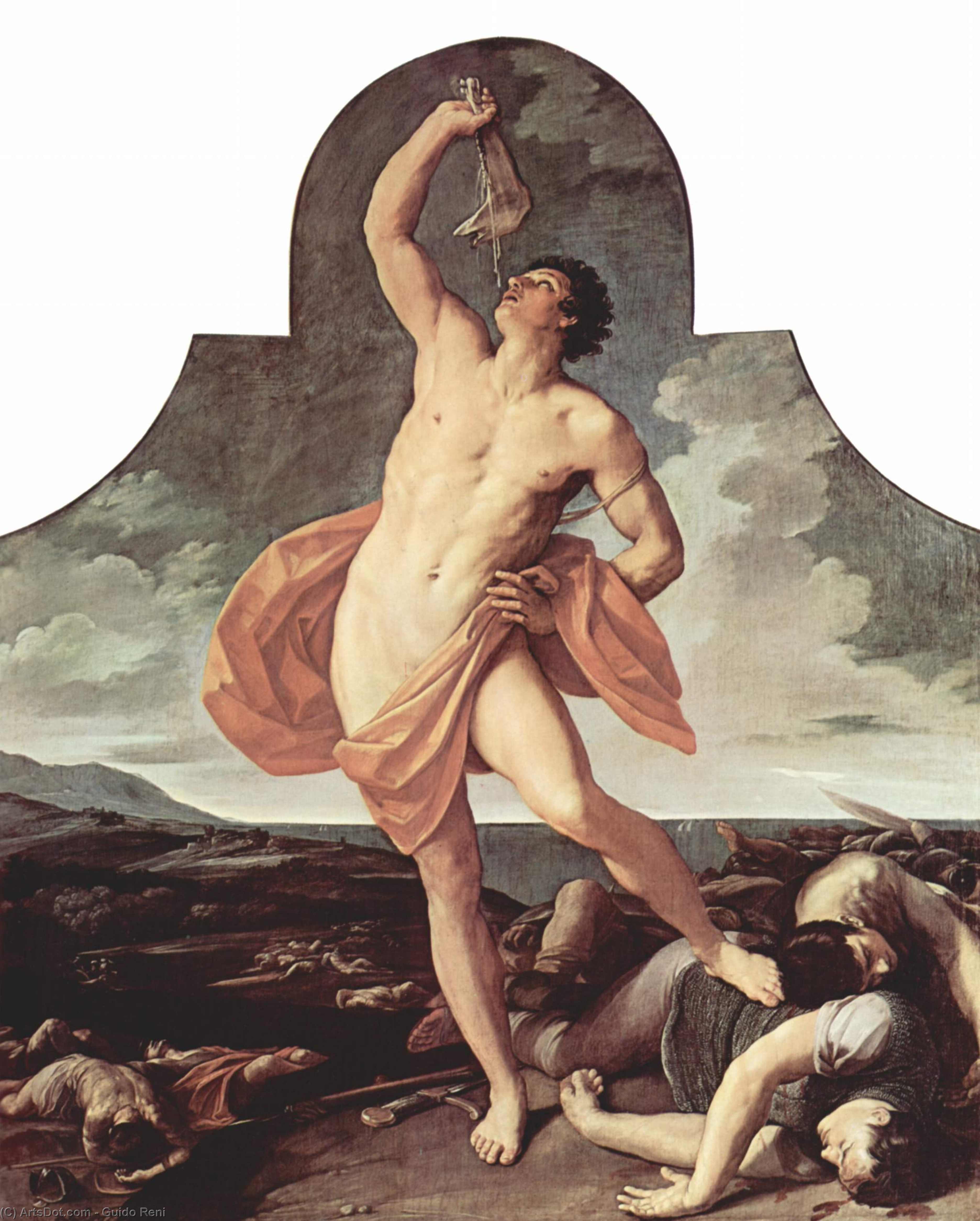 WikiOO.org - אנציקלופדיה לאמנויות יפות - ציור, יצירות אמנות Reni Guido (Le Guide) - The Victorious Samson