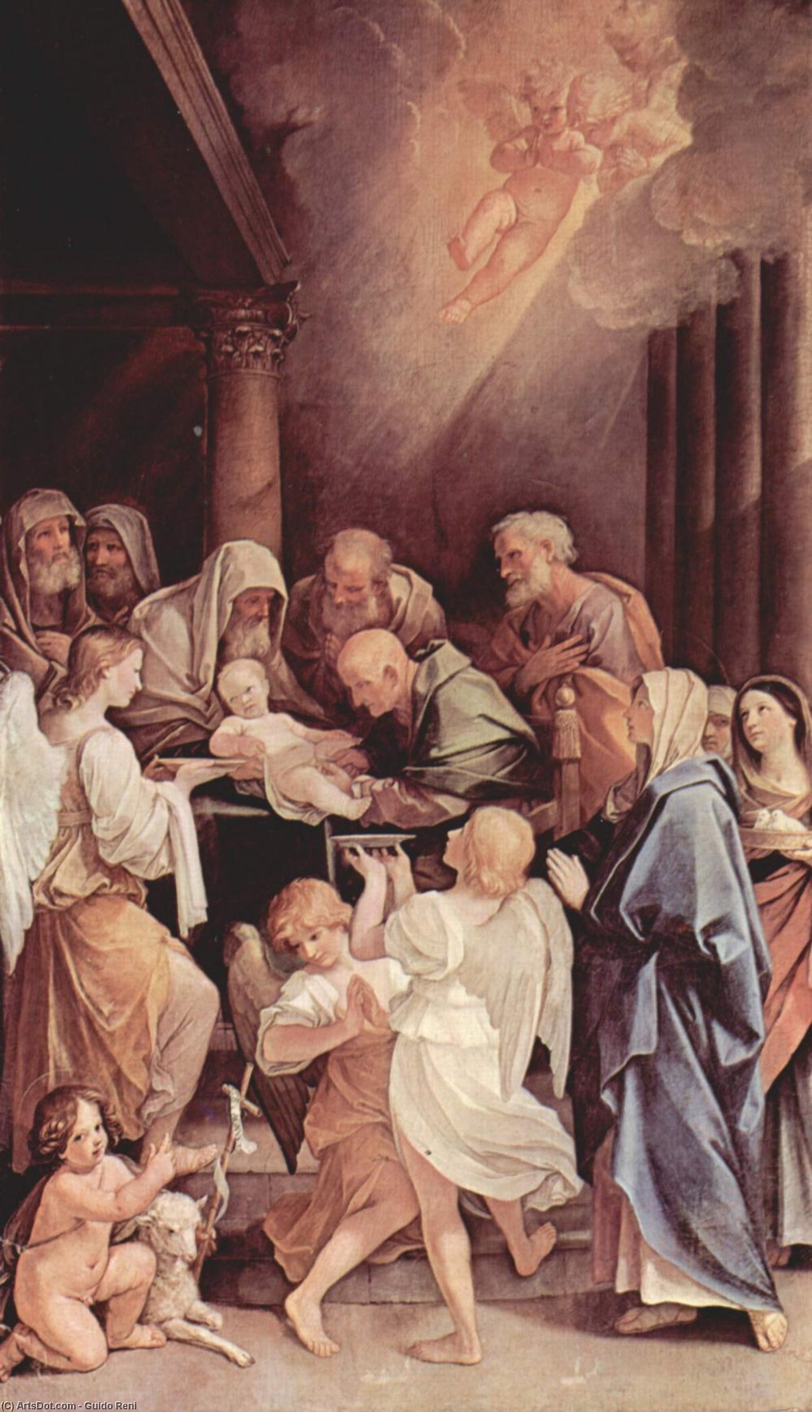 Wikioo.org – L'Enciclopedia delle Belle Arti - Pittura, Opere di Reni Guido (Le Guide) - La circoncisione di Gesù Bambino