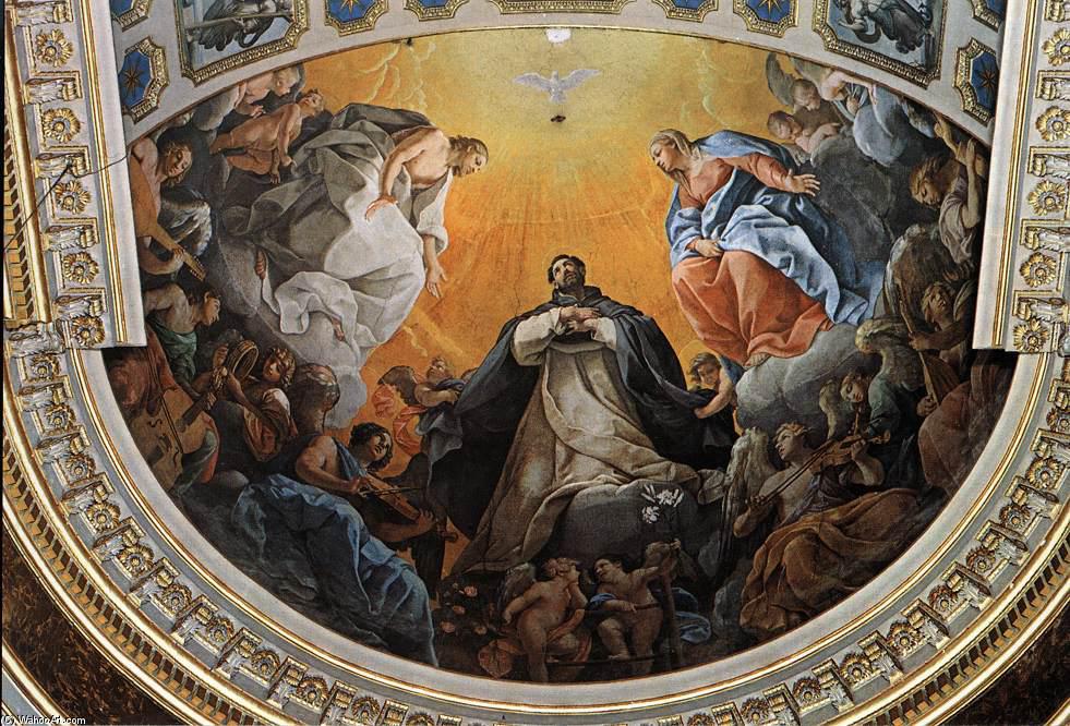 WikiOO.org - Encyclopedia of Fine Arts - Maľba, Artwork Reni Guido (Le Guide) - The Glory of St Dominic