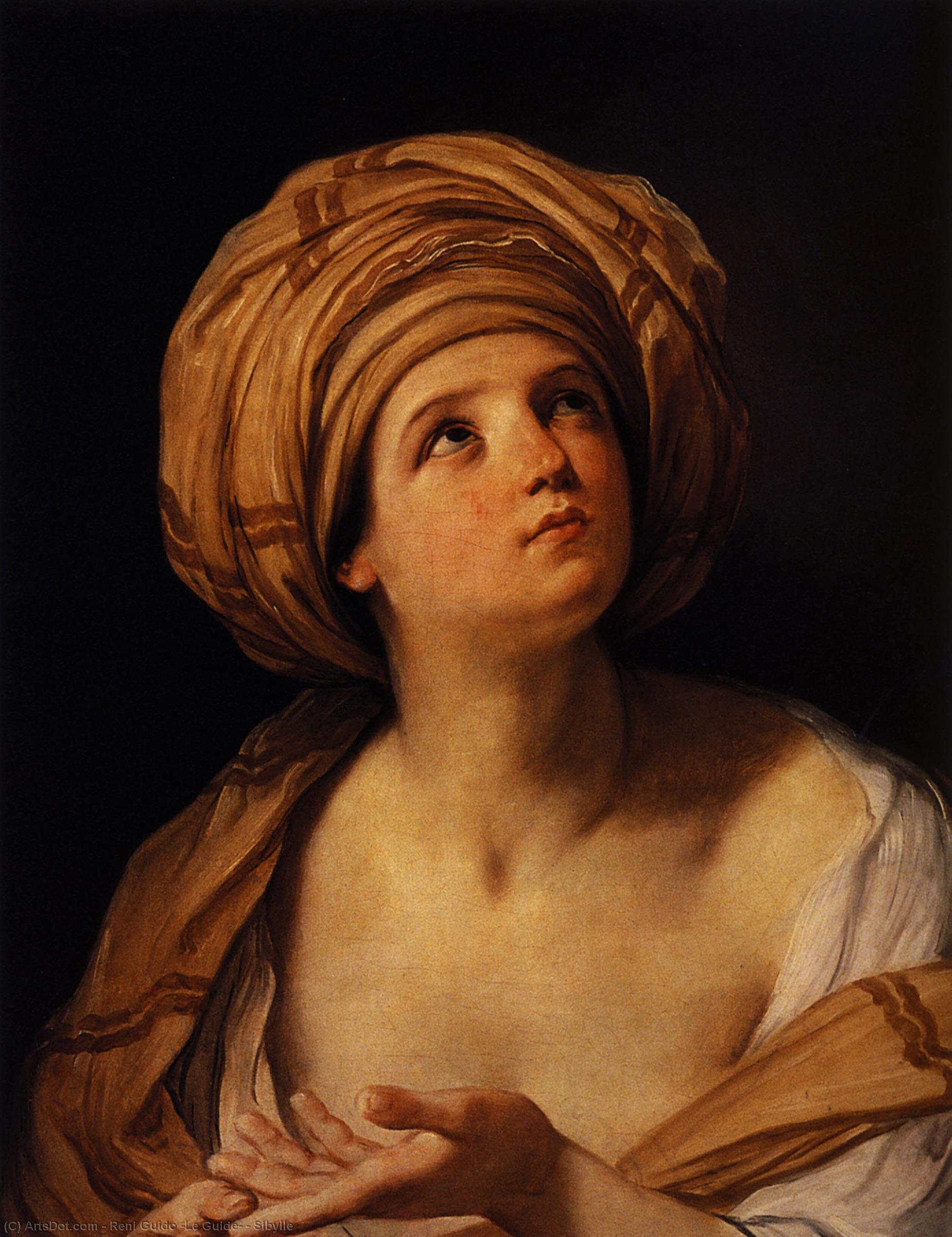 WikiOO.org - Encyclopedia of Fine Arts - Maleri, Artwork Reni Guido (Le Guide) - Sibylle