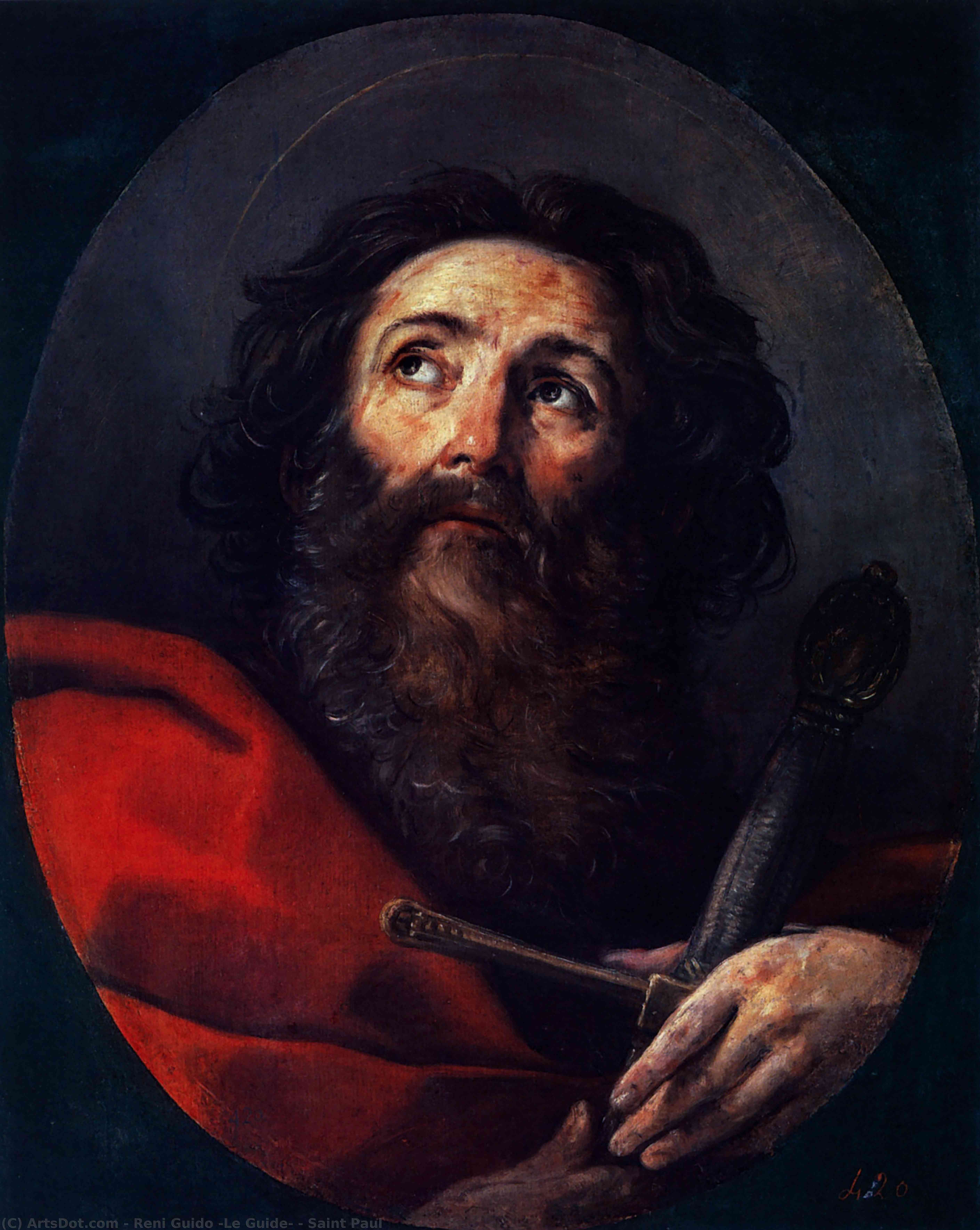 WikiOO.org - Енциклопедия за изящни изкуства - Живопис, Произведения на изкуството Reni Guido (Le Guide) - Saint Paul