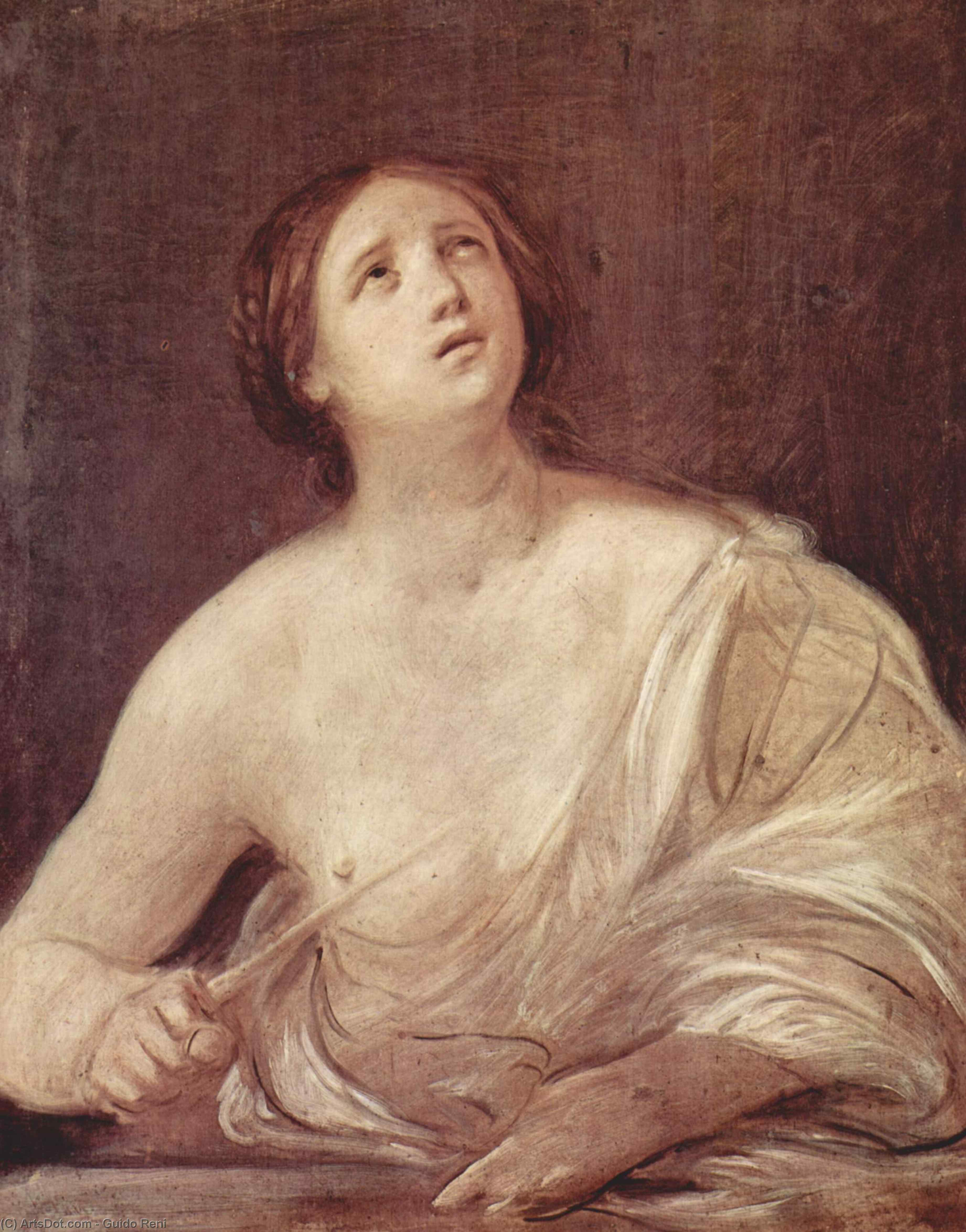 Wikioo.org - สารานุกรมวิจิตรศิลป์ - จิตรกรรม Reni Guido (Le Guide) - Suicide of Lucretia