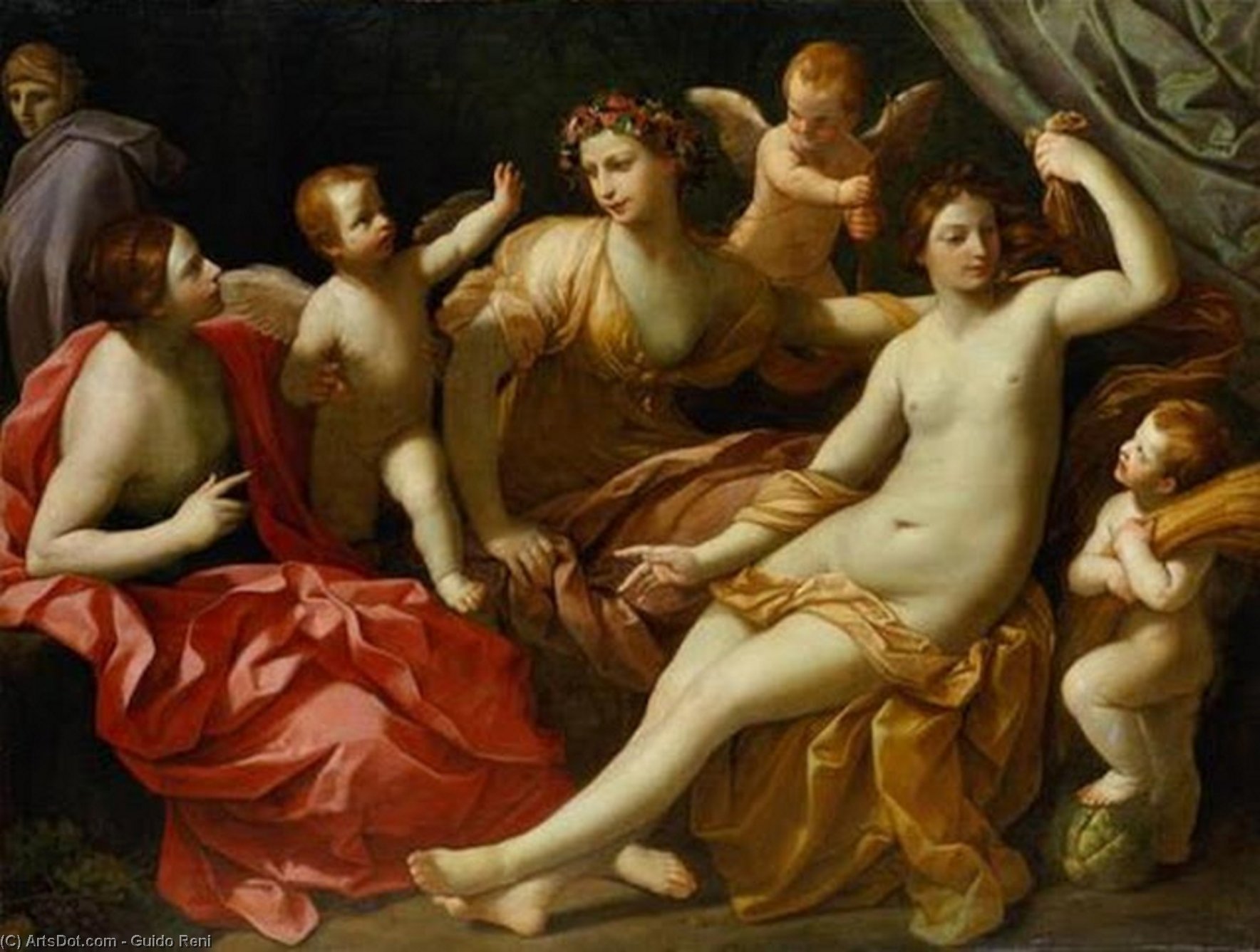 WikiOO.org - Encyclopedia of Fine Arts - Maľba, Artwork Reni Guido (Le Guide) - Four seasons