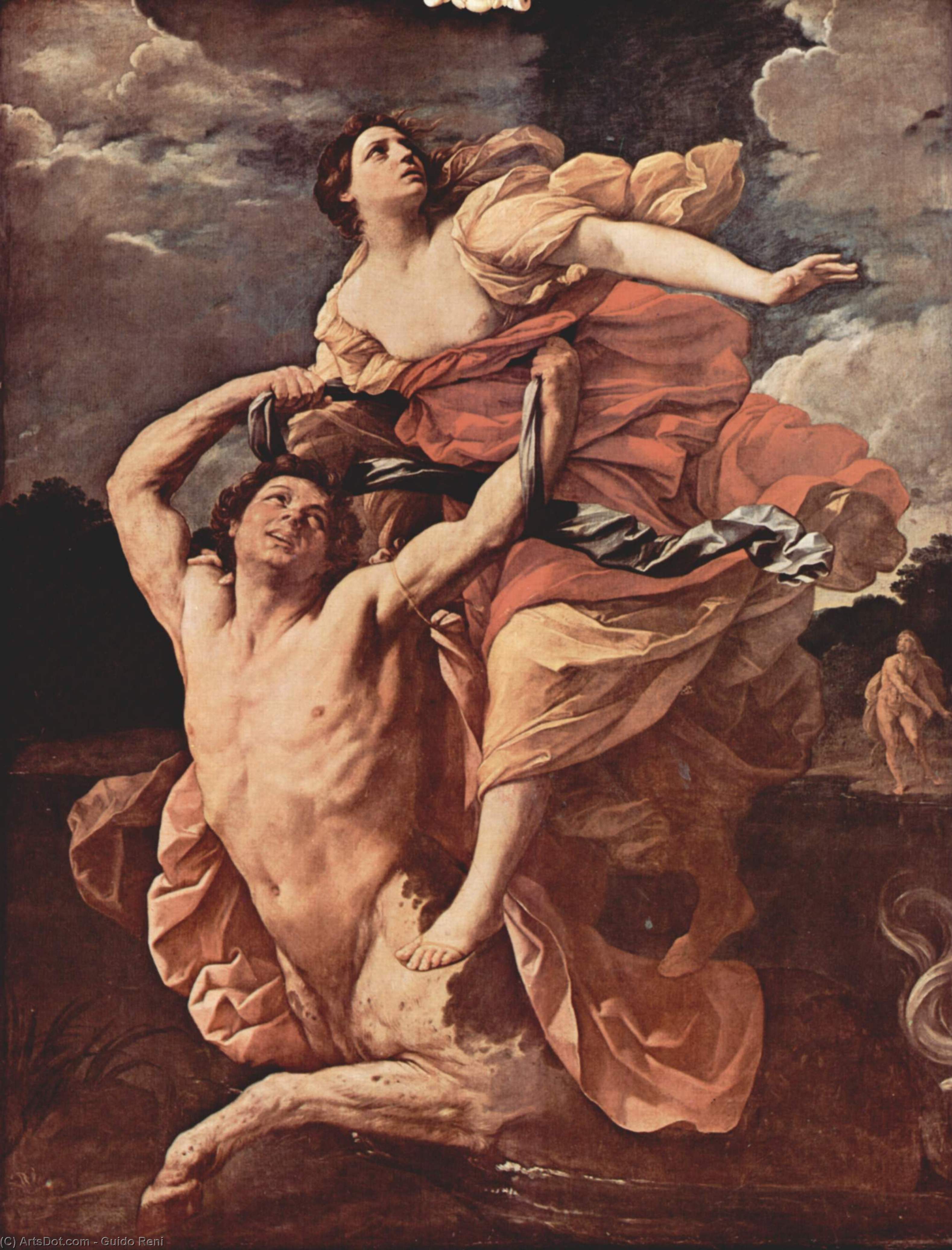 Wikioo.org - สารานุกรมวิจิตรศิลป์ - จิตรกรรม Reni Guido (Le Guide) - Abduction of Deianira