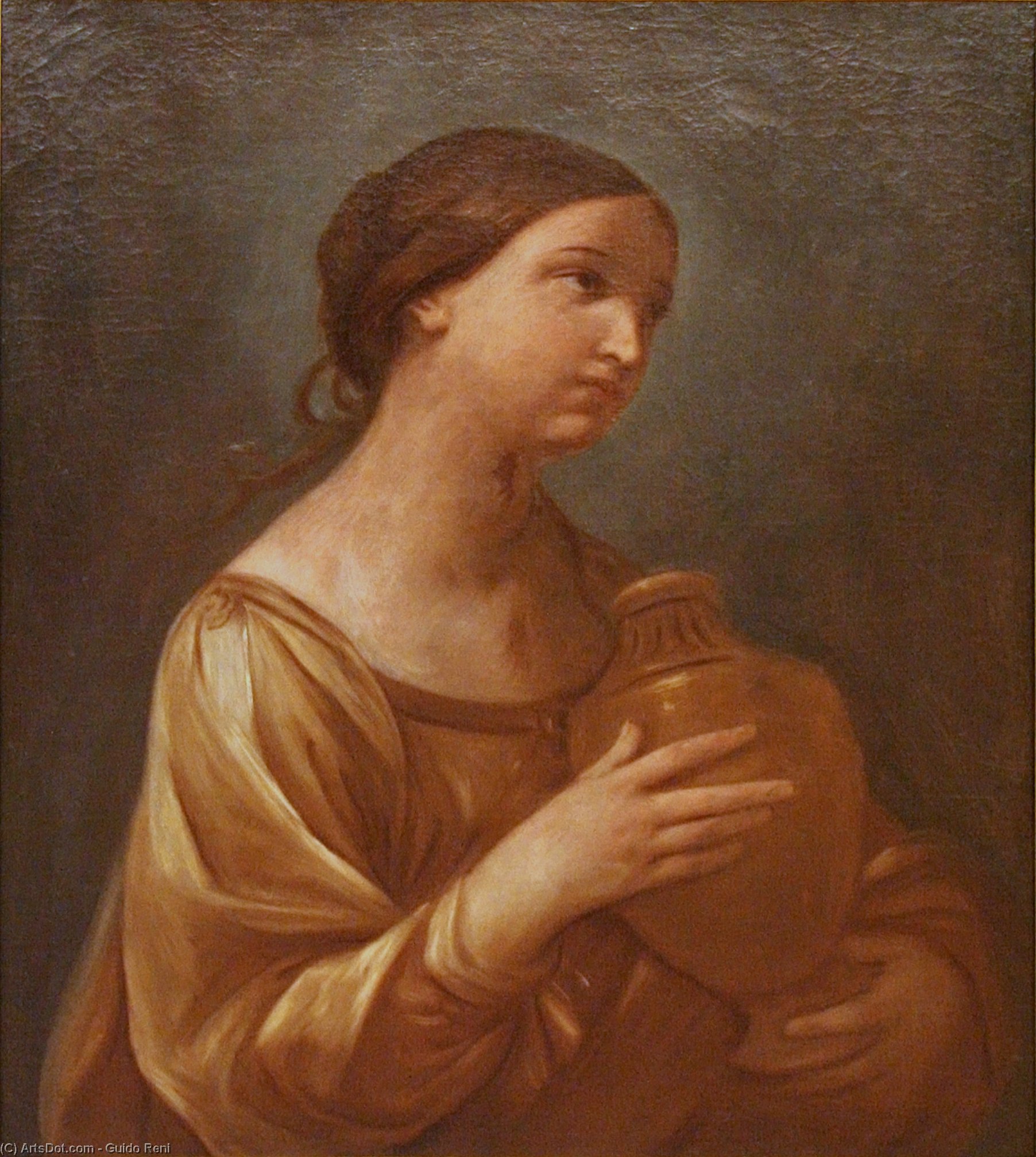 Wikioo.org - The Encyclopedia of Fine Arts - Painting, Artwork by Reni Guido (Le Guide) - Magdalene with the Jar of Ointment