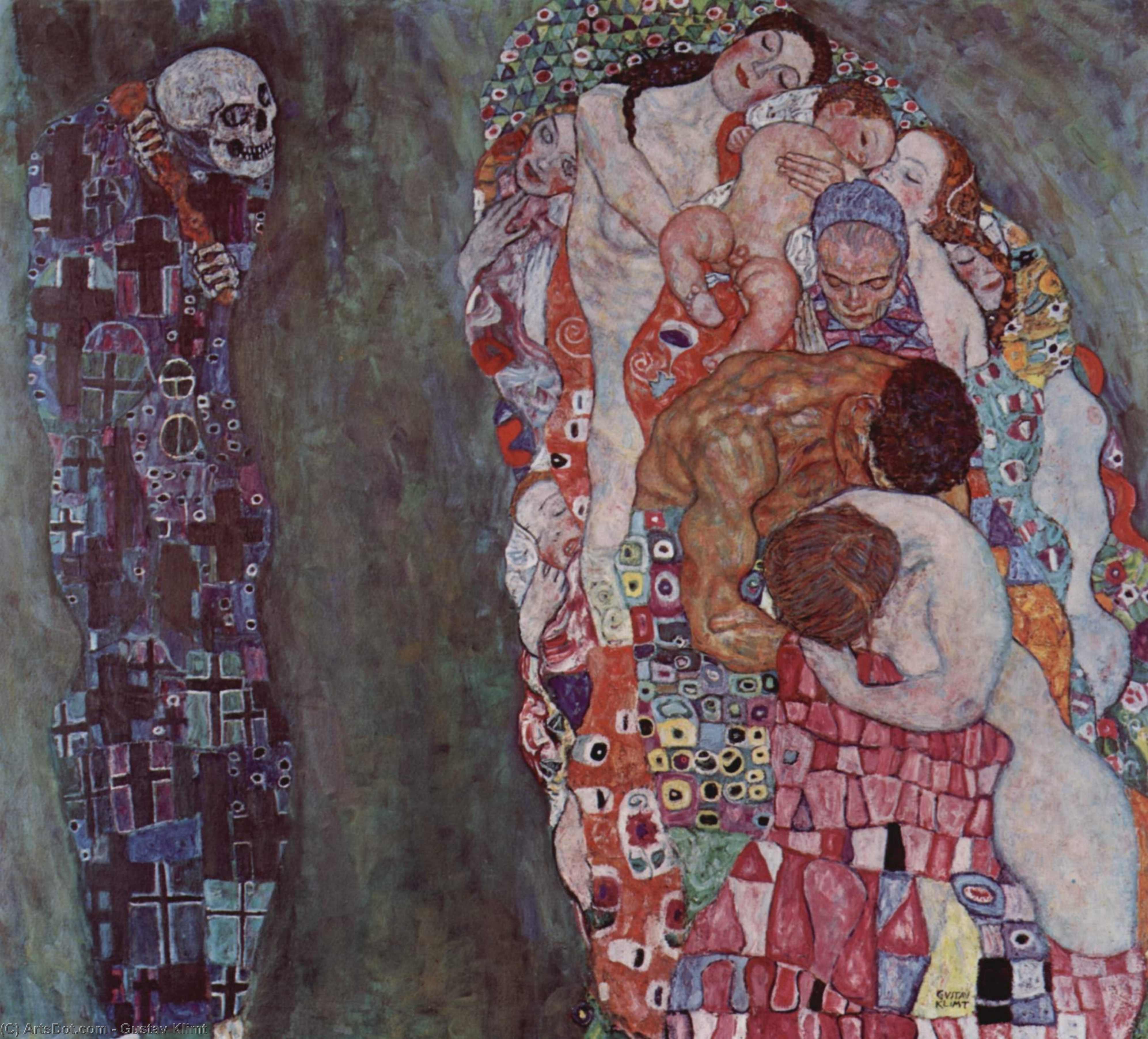 Wikioo.org – L'Enciclopedia delle Belle Arti - Pittura, Opere di Gustav Klimt - morte e vita