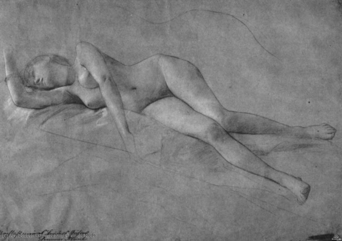 WikiOO.org - Енциклопедія образотворчого мистецтва - Живопис, Картини
 Gustav Klimt - Female Nude
