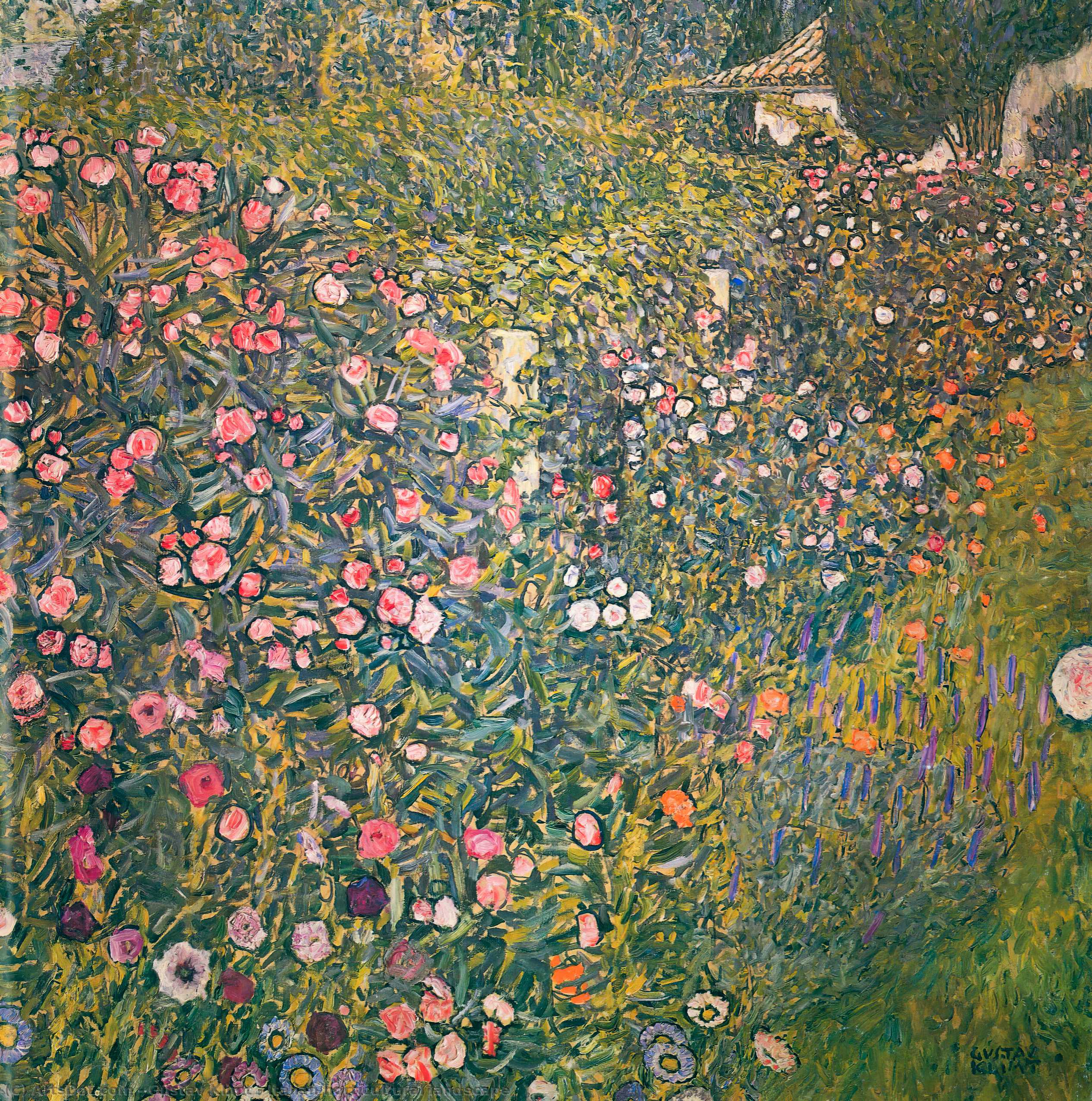 Wikioo.org - The Encyclopedia of Fine Arts - Painting, Artwork by Gustav Klimt - Italian horticultural landscape