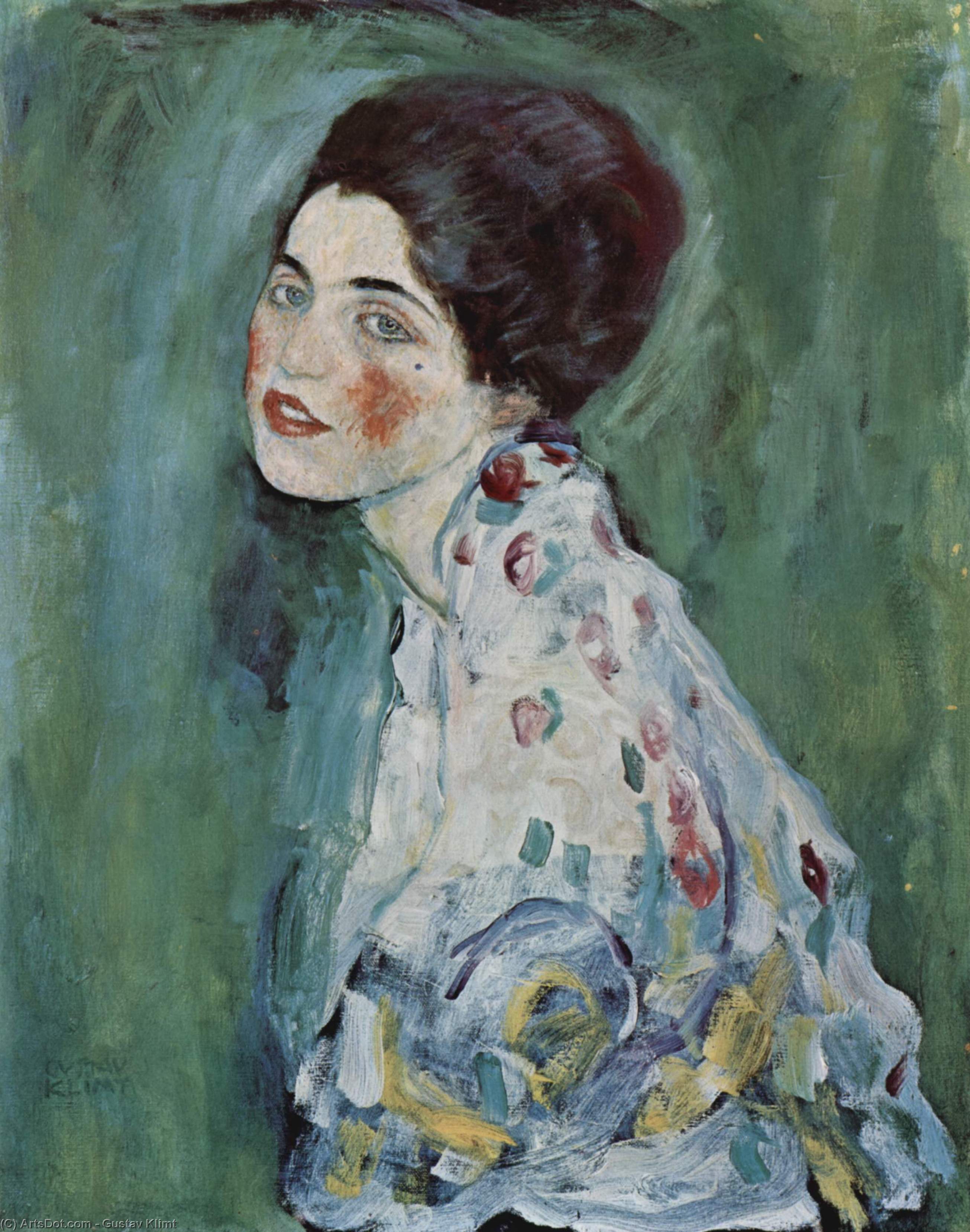 WikiOO.org - 백과 사전 - 회화, 삽화 Gustav Klimt - Portrait of a Lady