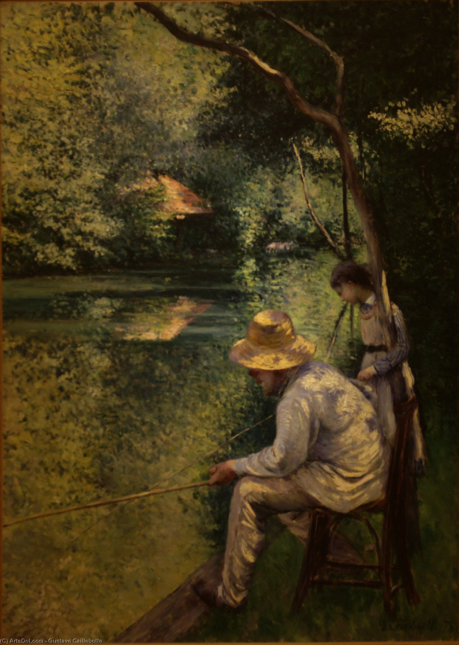 Wikioo.org - The Encyclopedia of Fine Arts - Painting, Artwork by Gustave Caillebotte - Angling