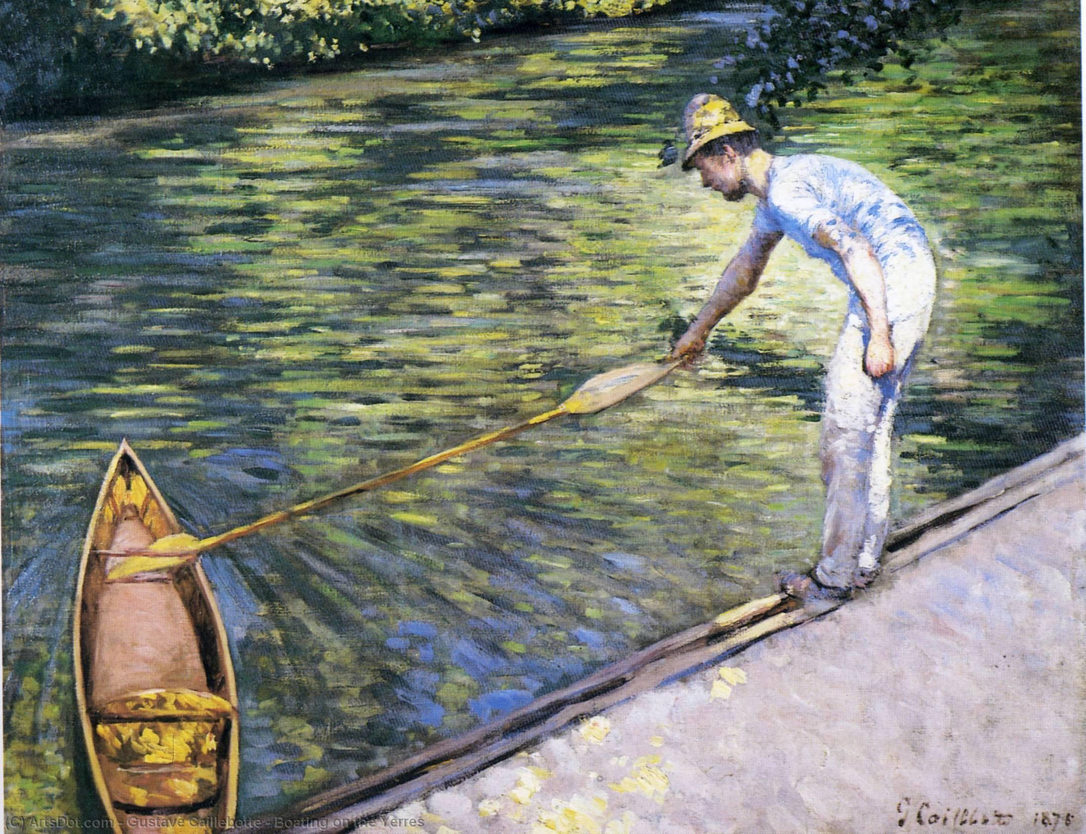 Wikioo.org - สารานุกรมวิจิตรศิลป์ - จิตรกรรม Gustave Caillebotte - Boating on the Yerres