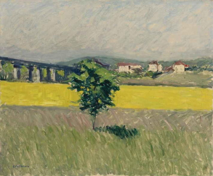 Wikioo.org - The Encyclopedia of Fine Arts - Painting, Artwork by Gustave Caillebotte - Meadow Bridge at Argenteuil