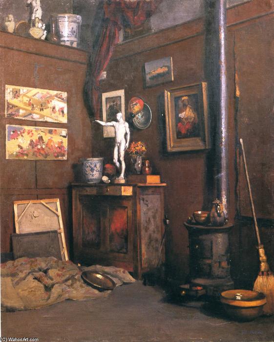 WikiOO.org - Encyclopedia of Fine Arts - Lukisan, Artwork Gustave Caillebotte - Interior of a Studio