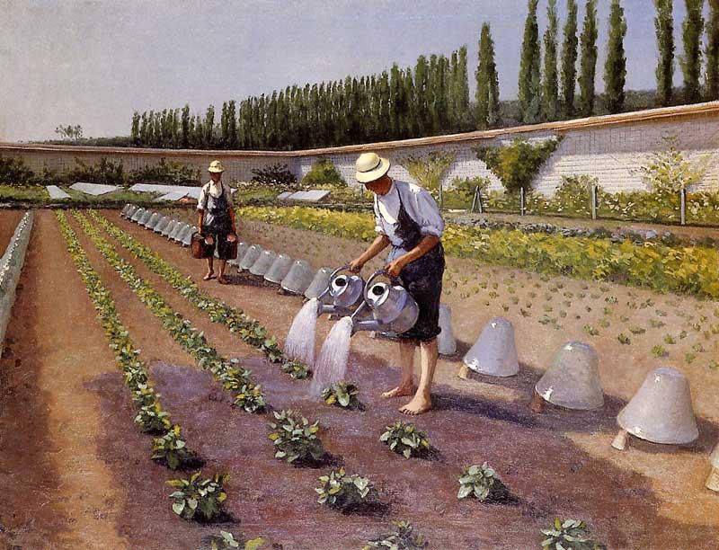 WikiOO.org - Encyclopedia of Fine Arts - Maleri, Artwork Gustave Caillebotte - The Gardeners
