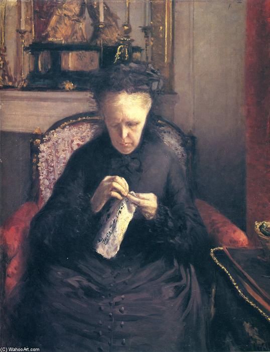 WikiOO.org - Enciclopedia of Fine Arts - Pictura, lucrări de artă Gustave Caillebotte - Portrait of Madame Martial Caillebotte