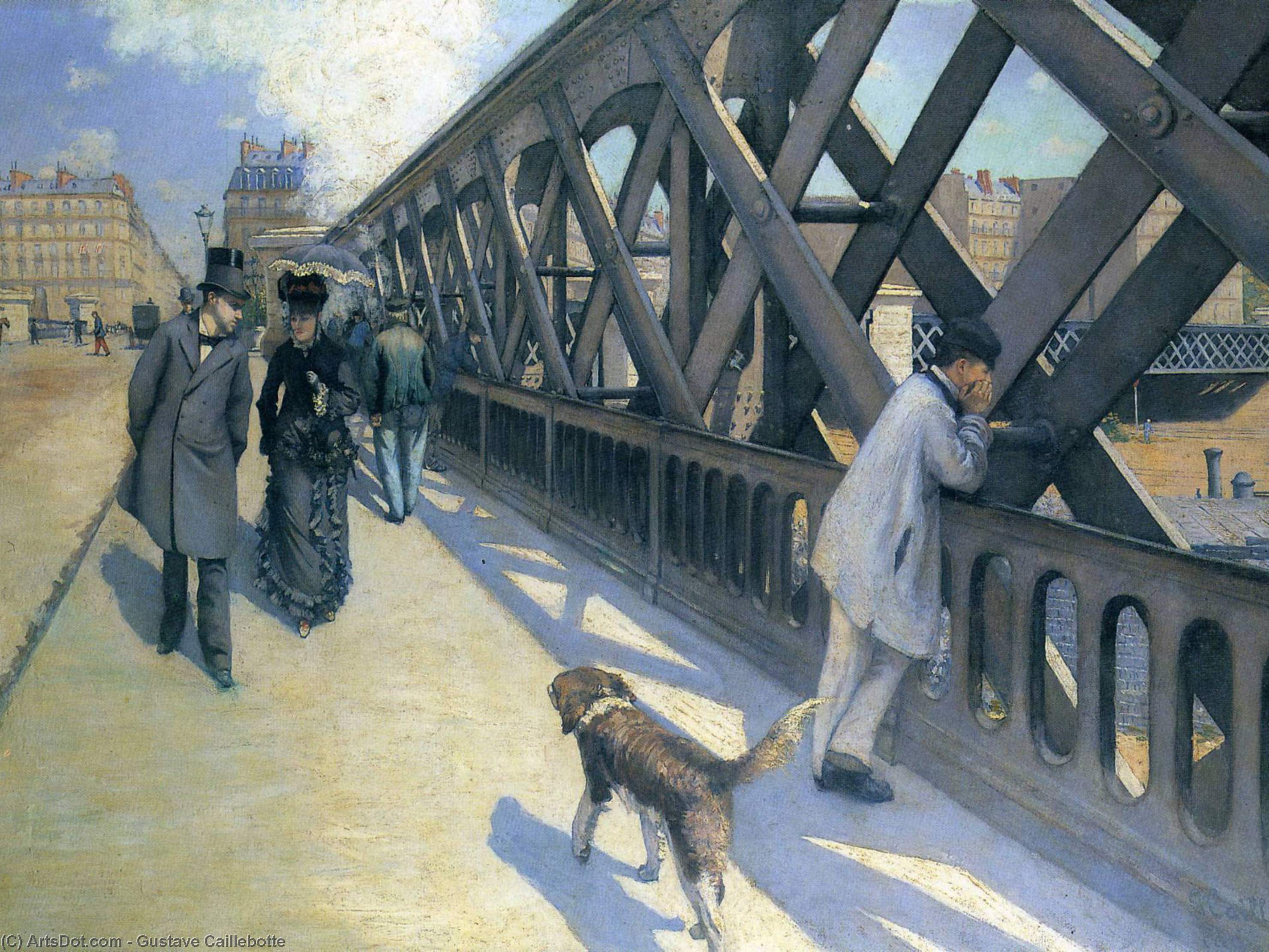 Wikioo.org - The Encyclopedia of Fine Arts - Painting, Artwork by Gustave Caillebotte - Le Pont de L'Europe
