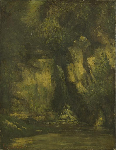 Wikioo.org - The Encyclopedia of Fine Arts - Painting, Artwork by Gustave Courbet - Waterfall in the Wood
