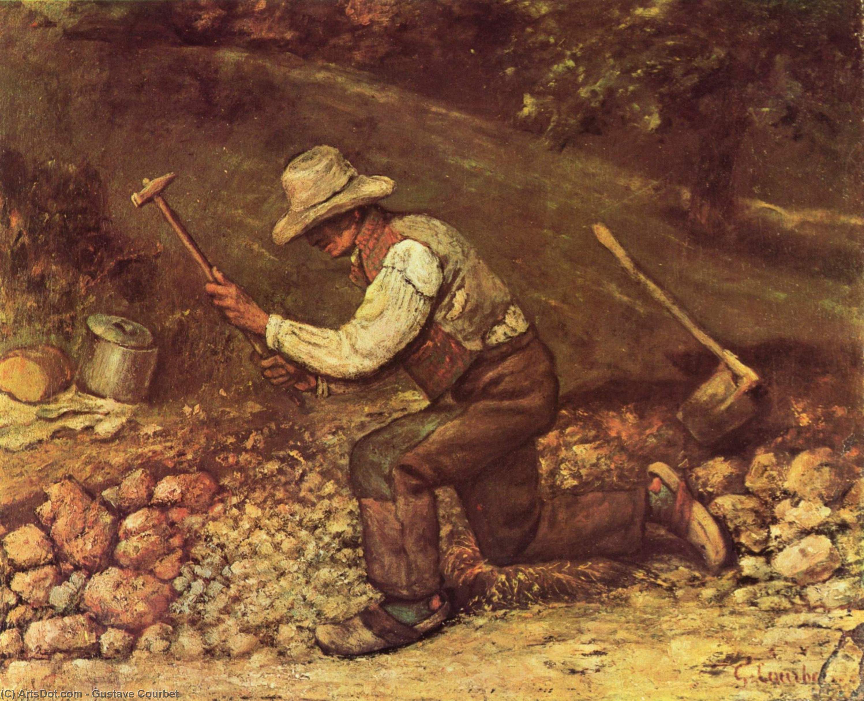 Wikioo.org - The Encyclopedia of Fine Arts - Painting, Artwork by Gustave Courbet - The Stone Breaker