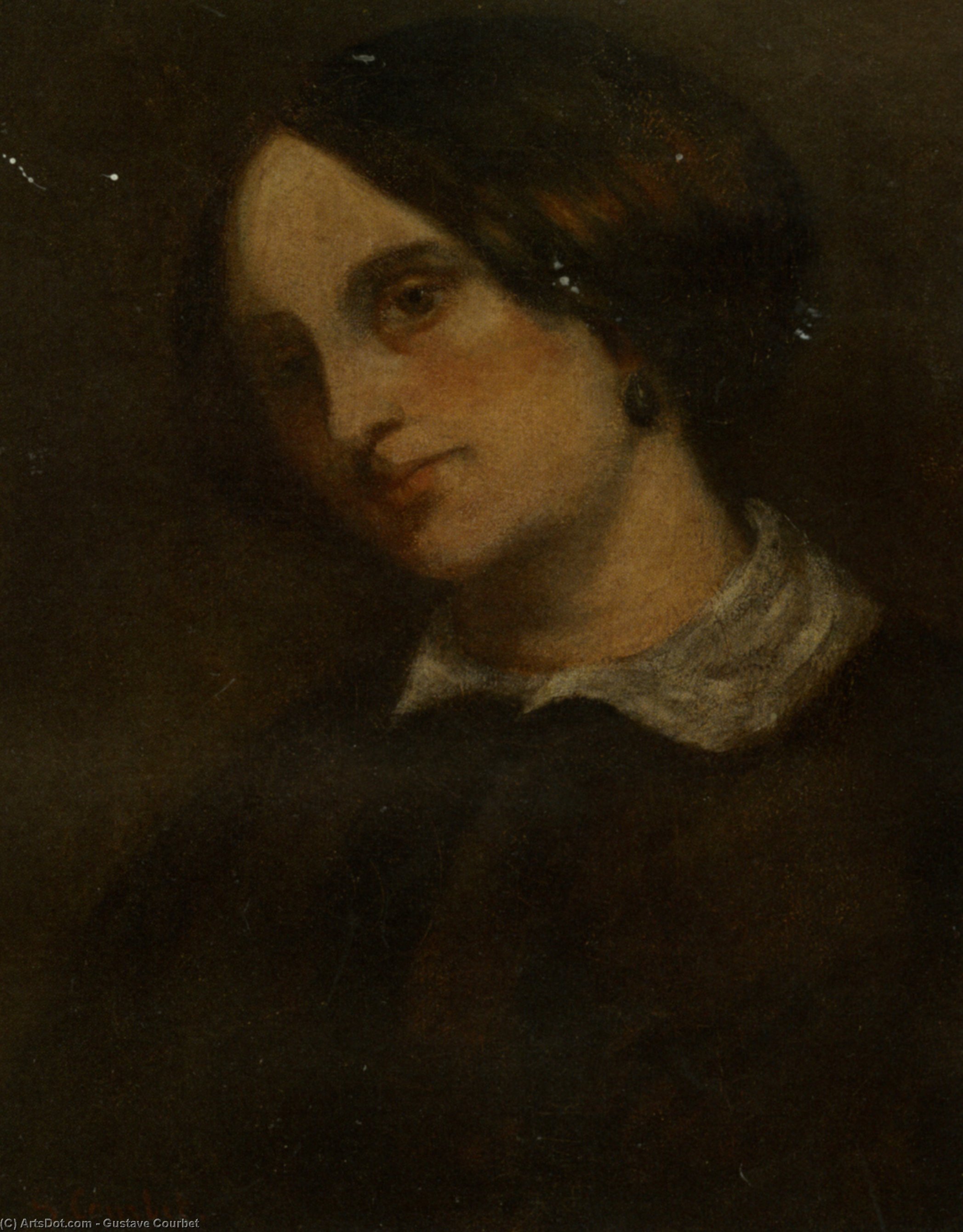 Wikioo.org - Bách khoa toàn thư về mỹ thuật - Vẽ tranh, Tác phẩm nghệ thuật Gustave Courbet - Portrait of Madthilde Couq