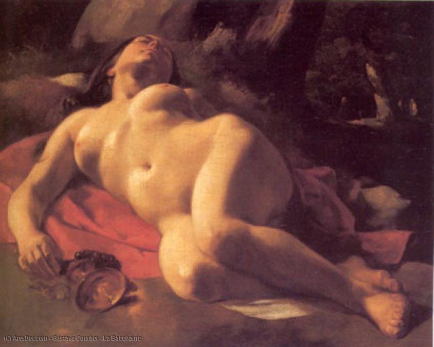 Wikioo.org - The Encyclopedia of Fine Arts - Painting, Artwork by Gustave Courbet - La Bacchante