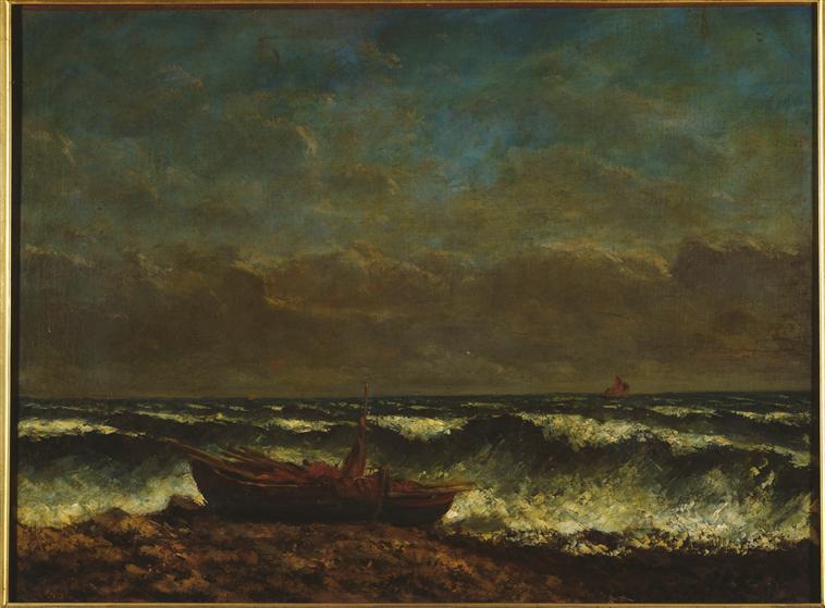 Wikioo.org - The Encyclopedia of Fine Arts - Painting, Artwork by Gustave Courbet - Stormy Sea (The Wave)