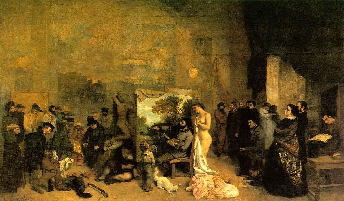 Wikioo.org - The Encyclopedia of Fine Arts - Painting, Artwork by Gustave Courbet - The Artist’s Studio