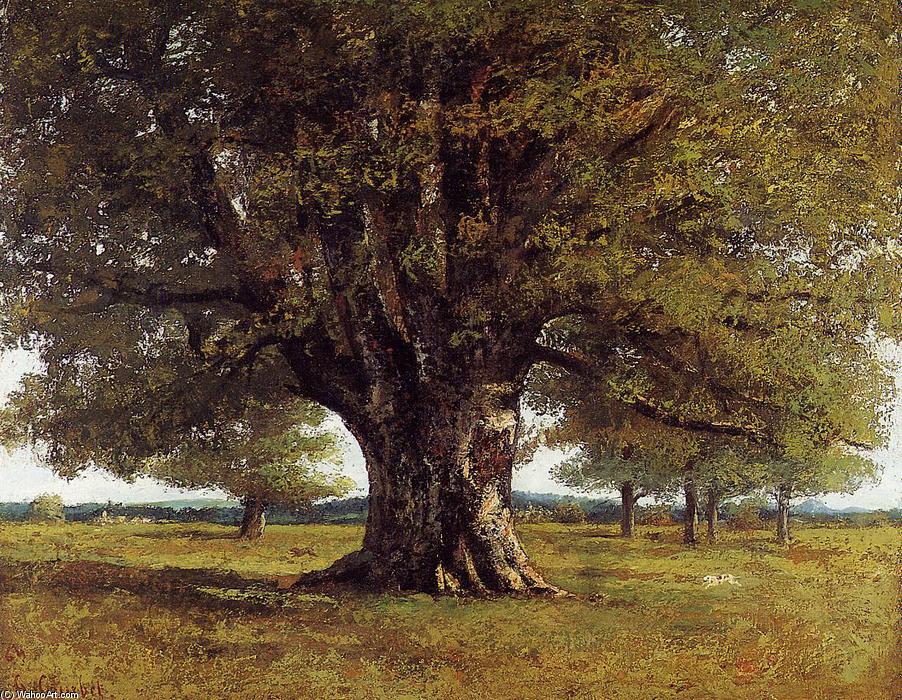 Wikioo.org - The Encyclopedia of Fine Arts - Painting, Artwork by Gustave Courbet - The Oak of Flagey (The Oak of Vercingetorix)