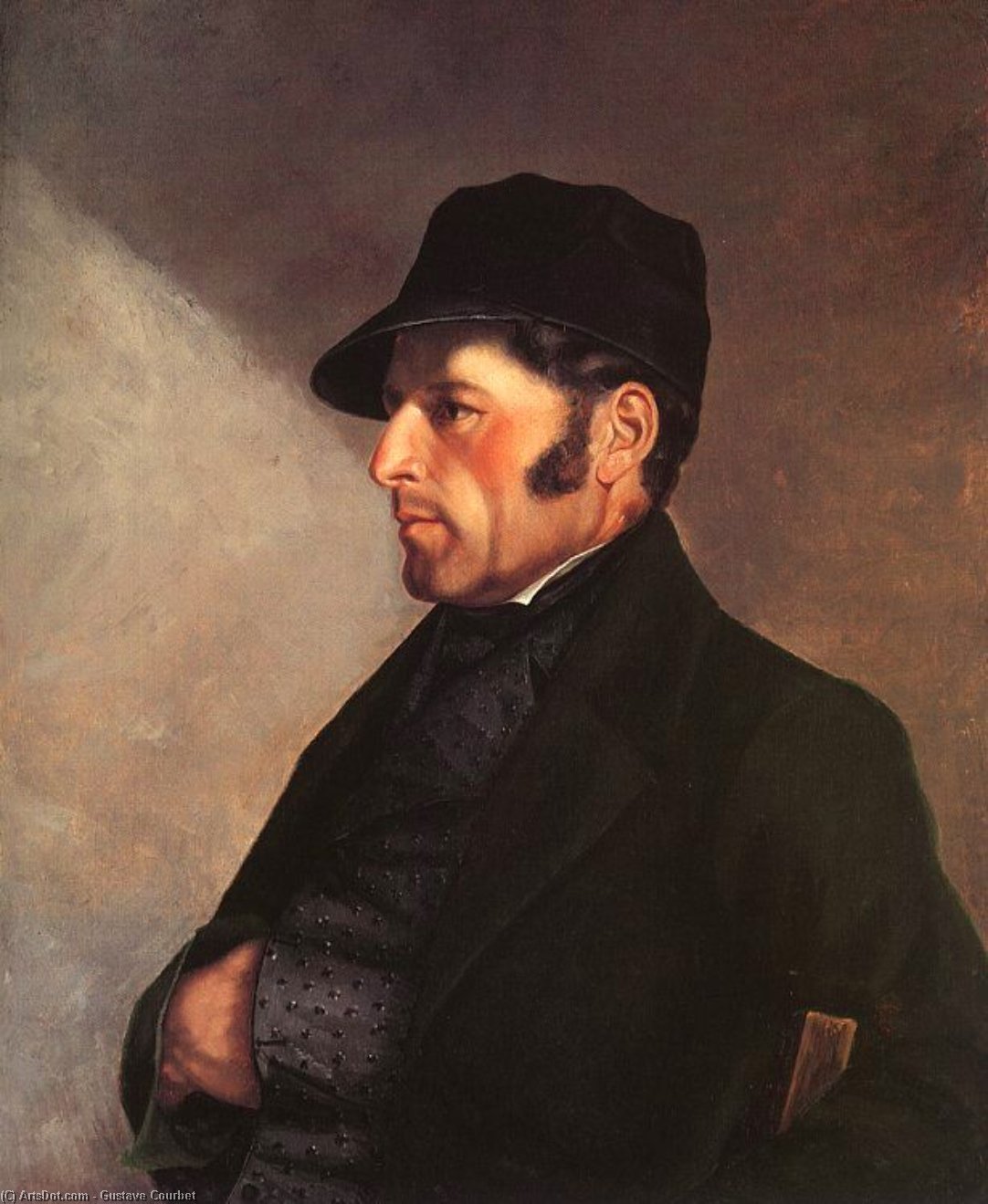WikiOO.org - Enciclopédia das Belas Artes - Pintura, Arte por Gustave Courbet - Portrait of the Artist's Father