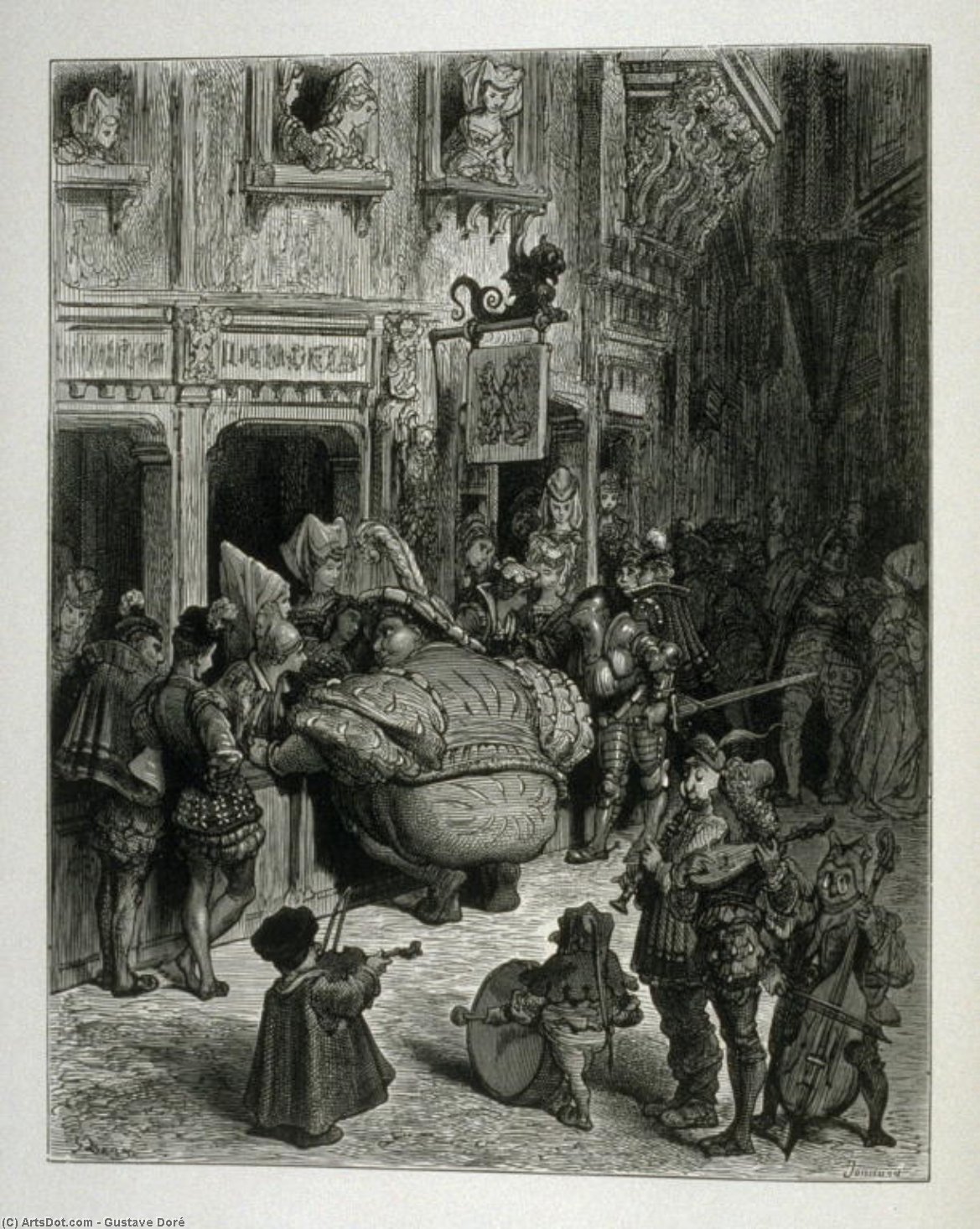 WikiOO.org - Enciklopedija dailės - Tapyba, meno kuriniai Paul Gustave Doré - Gargantua
