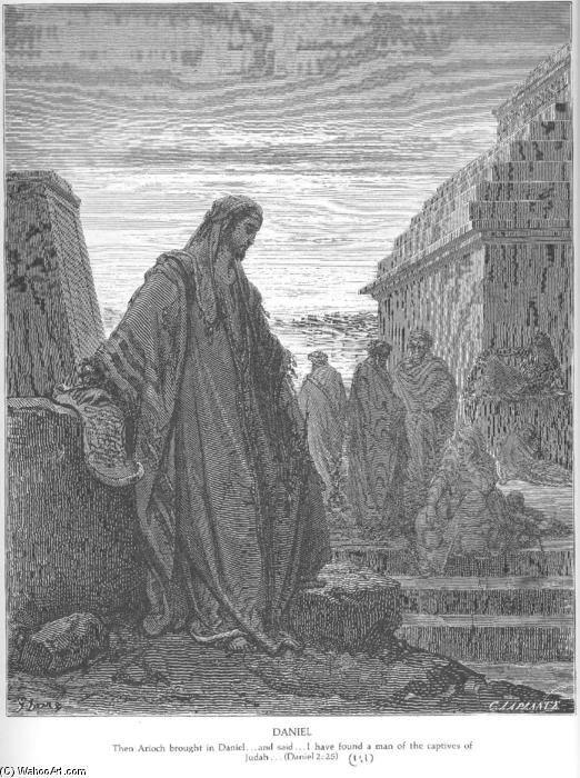WikiOO.org - Enciclopedia of Fine Arts - Pictura, lucrări de artă Paul Gustave Doré - Daniel among the Exiles