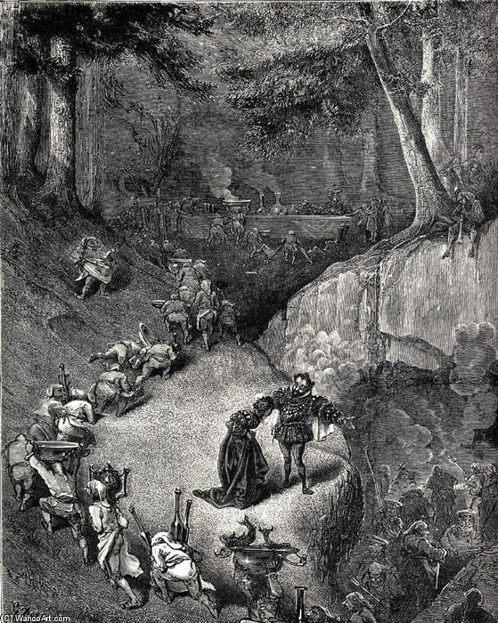 Wikioo.org - สารานุกรมวิจิตรศิลป์ - จิตรกรรม Paul Gustave Doré - Donkeyskin