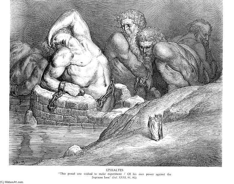 WikiOO.org - Encyclopedia of Fine Arts - Maalaus, taideteos Paul Gustave Doré - Ephialtes