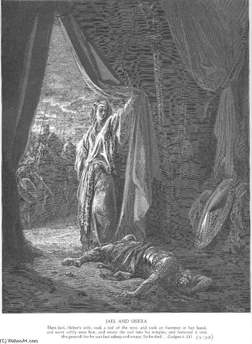 WikiOO.org - Encyclopedia of Fine Arts - Malba, Artwork Paul Gustave Doré - Jael Kills Sisera