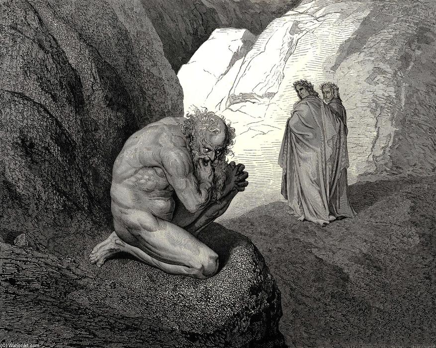 WikiOO.org - Enciclopedia of Fine Arts - Pictura, lucrări de artă Paul Gustave Doré - The Inferno, Canto 7