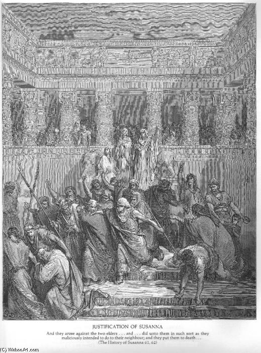 WikiOO.org - אנציקלופדיה לאמנויות יפות - ציור, יצירות אמנות Paul Gustave Doré - The Justification of Susanna
