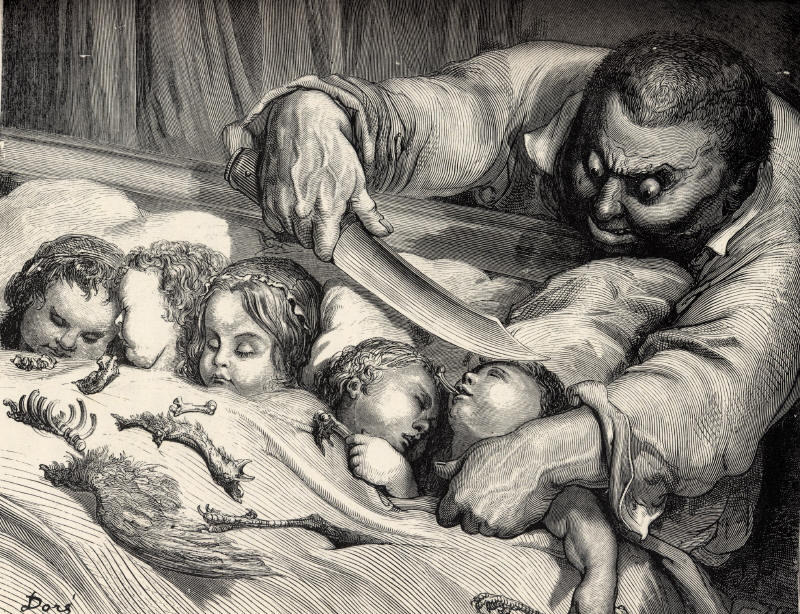 Wikioo.org - สารานุกรมวิจิตรศิลป์ - จิตรกรรม Paul Gustave Doré - The little thumb