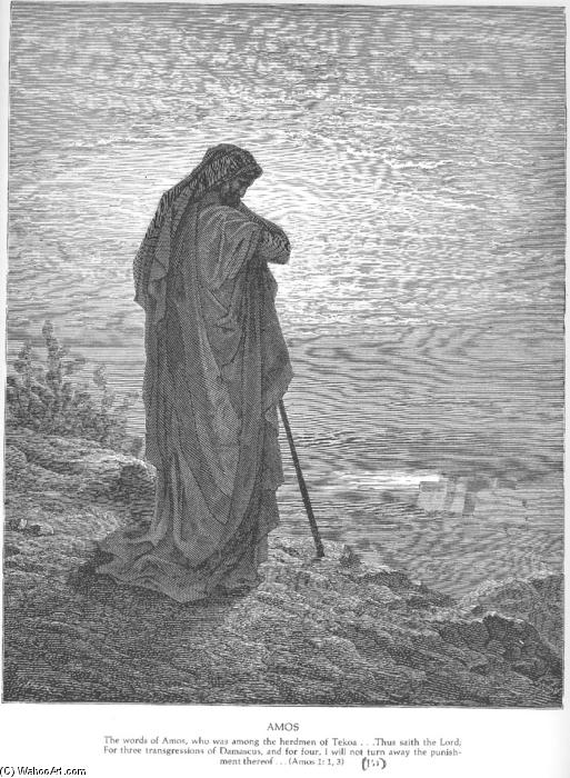 Wikioo.org - Bách khoa toàn thư về mỹ thuật - Vẽ tranh, Tác phẩm nghệ thuật Paul Gustave Doré - The Prophet Amos