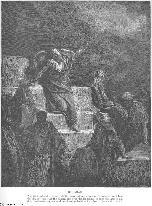 WikiOO.org - Encyclopedia of Fine Arts - Maľba, Artwork Paul Gustave Doré - The Prophet Jeremiah
