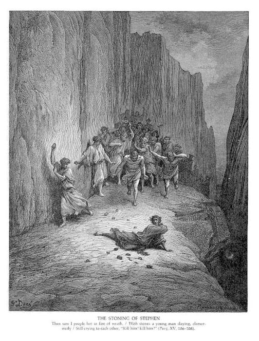 WikiOO.org - دایره المعارف هنرهای زیبا - نقاشی، آثار هنری Paul Gustave Doré - The Stoning of Stephen